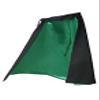 Women's Black Outer Shell Green Satin Lining Witch Cape - ST view 1
