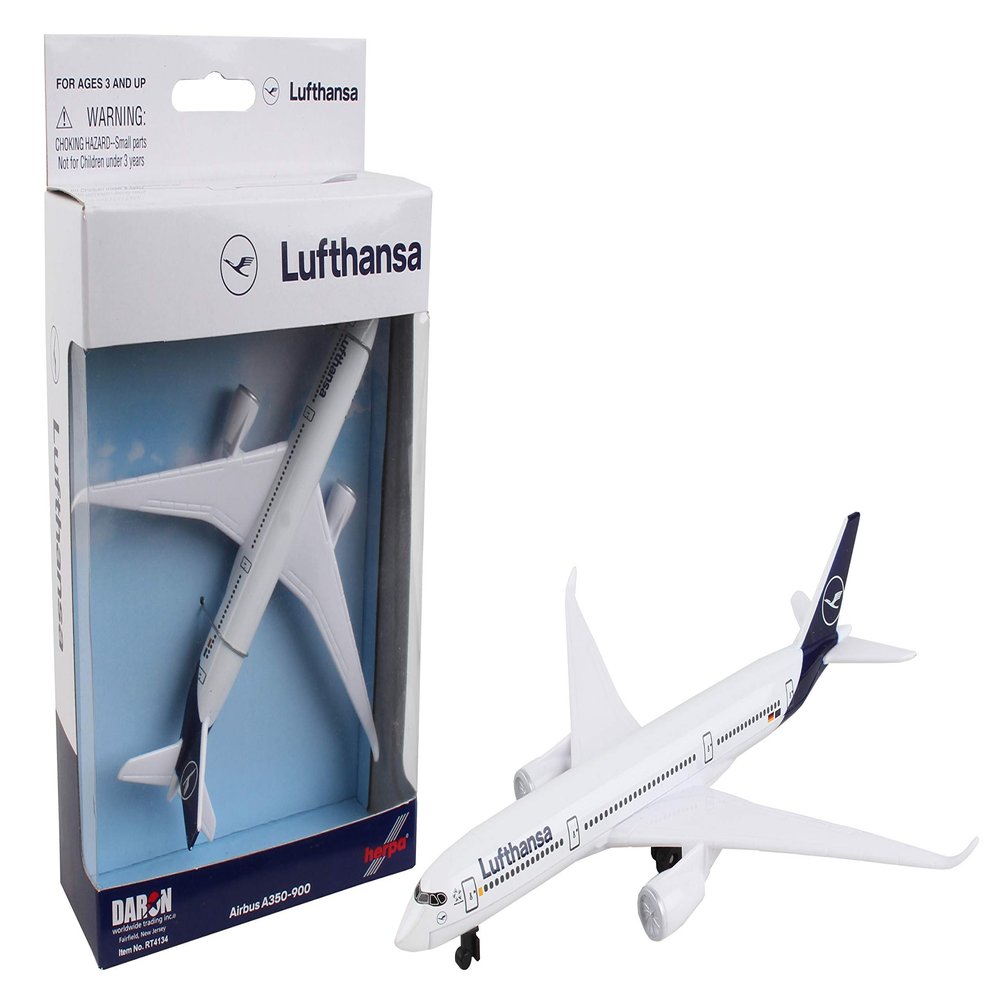 Daron Toy Airplane Lufthansa Die-Cast Metal Model Airplane Toy with Plastic Parts for Kids Ages 3+