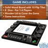 WE Games Shut The Box Board Game - Classic 4 Player Wooden Table Top Dice Game for Family Game Night, Black Stained Wood, 14 in., 10 Numbers, Classroom Play or Bar Fun for Adults view 3