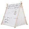 Children's Tent, Game House Princess Room Fantasy Castle Triangle Architecture Cotton Canvas Portable (Color : A) view 1