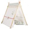 Children's Tent, Game House Princess Room Fantasy Castle Triangle Architecture Cotton Canvas Portable (Color : B) view 1