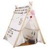 Children's Tent, Game House Princess Room Fantasy Castle Triangle Architecture Cotton Canvas Portable (Color : B) view 2