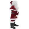 Halfjuly Santa Costume for Kids 12pcs Set Christmas Party Santa Claus Suit for Boys Red Deluxe Velvet Child Cosplay M view 2