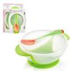 Baby Bowls and Spoons Kids Bowls Baby Bowls with Suction for Baby BPA Free, Microwave and Dishwasher Safe, Multicolor(Green) view 1