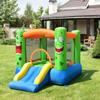 HONEY JOY Inflatable Bounce House, Blow up Moon Bounce for Kids w/Slide & Giant Bouncing Area, Oxford Carry Bag, Stakes, Indoor Outdoor Jumping Bouncy Castle for Backyard Playground (Without Blower) view 2