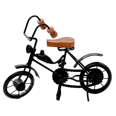 Mythrojan Decorative Wooden Metal Cycle/Bicycle for Desktop Crafts Bike Miniature Home Decoration for Children Toys Gifts
