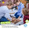 deMoca Sensory Busy Board for Toddlers, Premium Wooden Toddler Busy Board for 1 2 3 Year Old with 10 Educational Activities for Fine Motor Skills, Fidget Activity Toy for Travel view 2