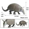 Rich Boxer Armadillo Figurine Realistic Plastic Armadillo Figurine for Home Decor Collection view 3