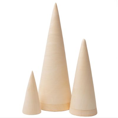 Golden Cockerel Blank Nesting Cone Linden Wood Matryoshka Babushka DIY Paint Your Own Craft