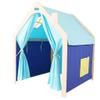 Children's Tent, Indoor Game House Castle Cotton Canvas Window Princess Room (Color : Blue, Size : #2) view 1