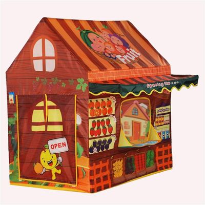 Children's Tent, Fun Shop Printing Pattern Game House Indoor Birthday Present Multifunction Easy to Clean (Color : A, Size : #2)