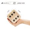 ApudArmis Giant Wooden Yard Dice, 3.5In Big Die Lawn Game Set with Scoreboard & Carrying Bag - Large Pine Wooden 6 Dice Backyard Game for Adults Family view 3