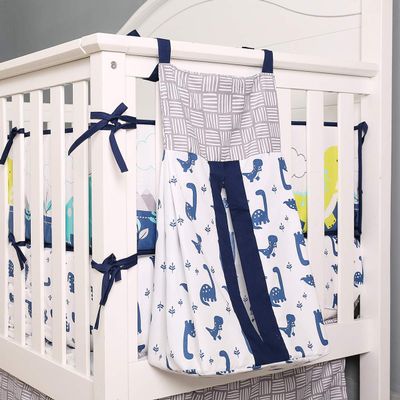 1 PC Dinosaur Nursery Crib Diaper Hanging Bag (Blue Diaper Organizer Bag)