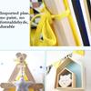 Children's Tent, Triangular Structure Cotton Canvas Princess Castle Foldable Easy to Store Boy Game House (Color : B) view 4
