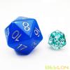 Bescon Jumbo Glowing D20 38MM, Big Size 20 Sides Dice Blue Glow in Dark, Big 20 Faces Cube 1.5 inch view 2