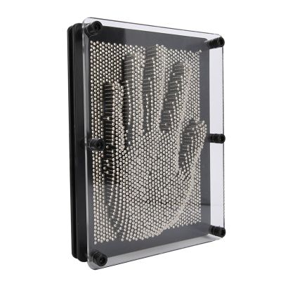 3D Pin Art Board, Large Metal Hand Impression Toy, Classic Pin Impression Desk Toys Sculpture for Children Adults