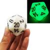 Bescon Jumbo Glowing D20 38MM, Big Size 20 Sides Dice Jade Glow in Dark, Big 20 Faces Cube 1.5 inch view 2
