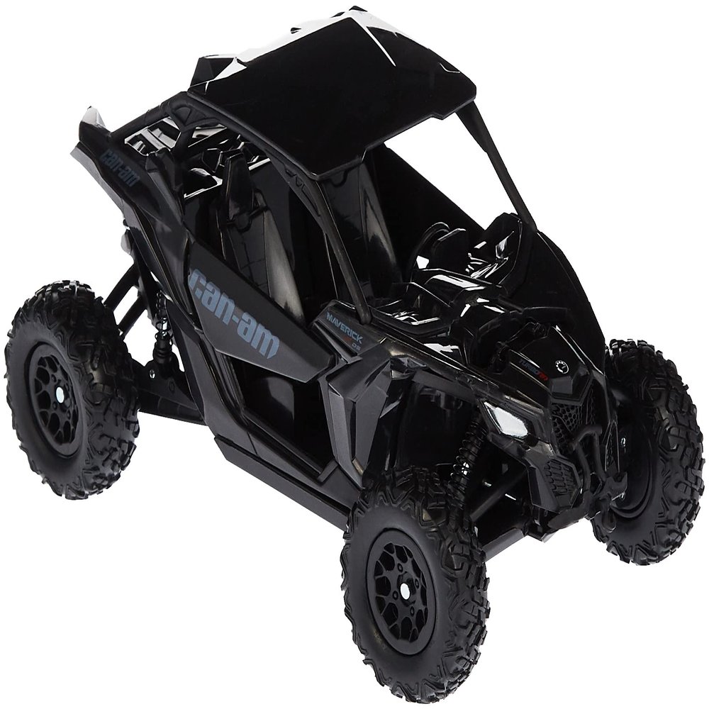New-Ray 58193B New-Ray-58193B-1:18 Scale Toy CAN-AM Maverick X3 X Turbo Black, Adults Unisex