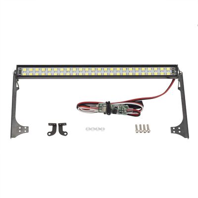 DKKY TRX4 Roof Light Bar - 48 LED Lights for Traxxas TRX4, SCX10, D90, CC01, 1/10 RC Crawler, with Mount for Wrangler