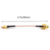 CORONIR MMCX to SMA Female Low Loss FPV Antenna Extension Cable Adapter for FPV Racing Drone Quadcopter DIY Accs(95mm/3.7")-Pack of 4 view 2