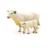 Buster Toys Charolais Cow and Calf Toys -- Farm Animal Toys Set Bundle view 2