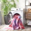 SAFAVIEH Washable Rug Paint Brush Collection - 6'7" Square, Fuchsia & Lavender, Slip Resistant & Easy to Clean, Ideal for Living Room, Bedroom, Nursery, Kids Playroom, Dining Space (PTB122A) view 2