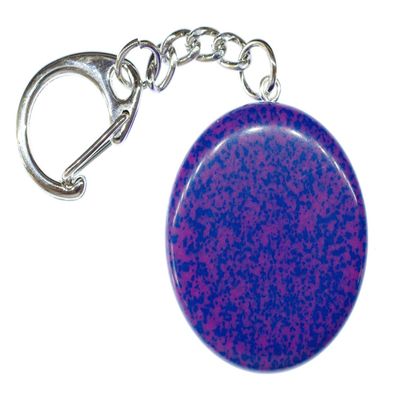 Miniblings Backgammon Token Key Ring Chain Kids Children Rings Playing Game Blue