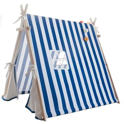 Children's Tent, Triangular Structure Cotton Canvas Princess Castle Foldable Easy to Store Boy Game House (Color : C)