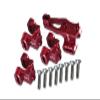 12pc Set Upgrades Aluminum Front/Rear AXLE Mount Set for Suspension Links 1/10 TRX4 Defender Trail Crawler RC Cars by GPM (red) view 1