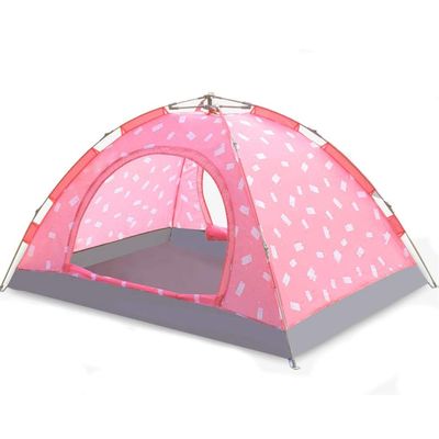 HOMEH Children's Tent, Pop-up Portable Fold Indoor Castle Outdoor Garden Birthday Party Light (Color : #1Pink)