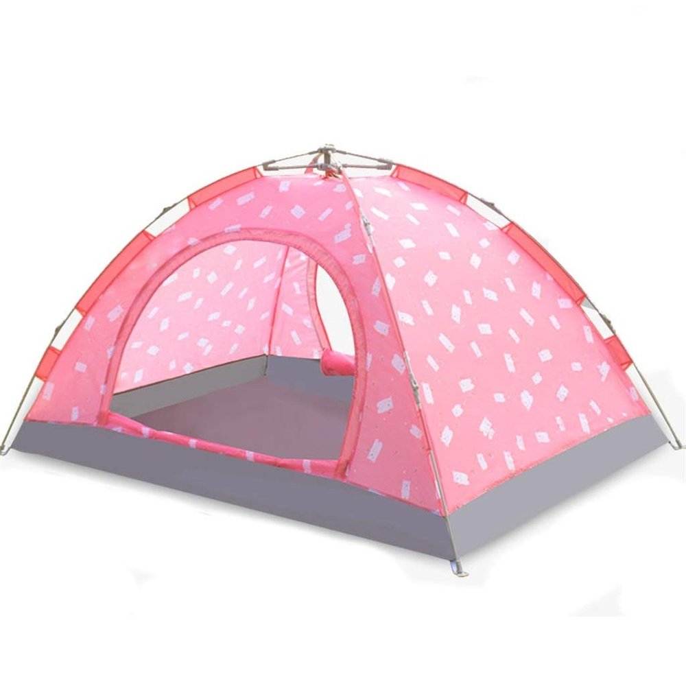 HOMEH Children's Tent, Pop-up Portable Fold Indoor Castle Outdoor Garden Birthday Party Light (Color : #1Pink)