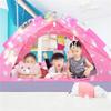 HOMEH Children's Tent, Pop-up Portable Fold Indoor Castle Outdoor Garden Birthday Party Light (Color : #1Pink) view 2