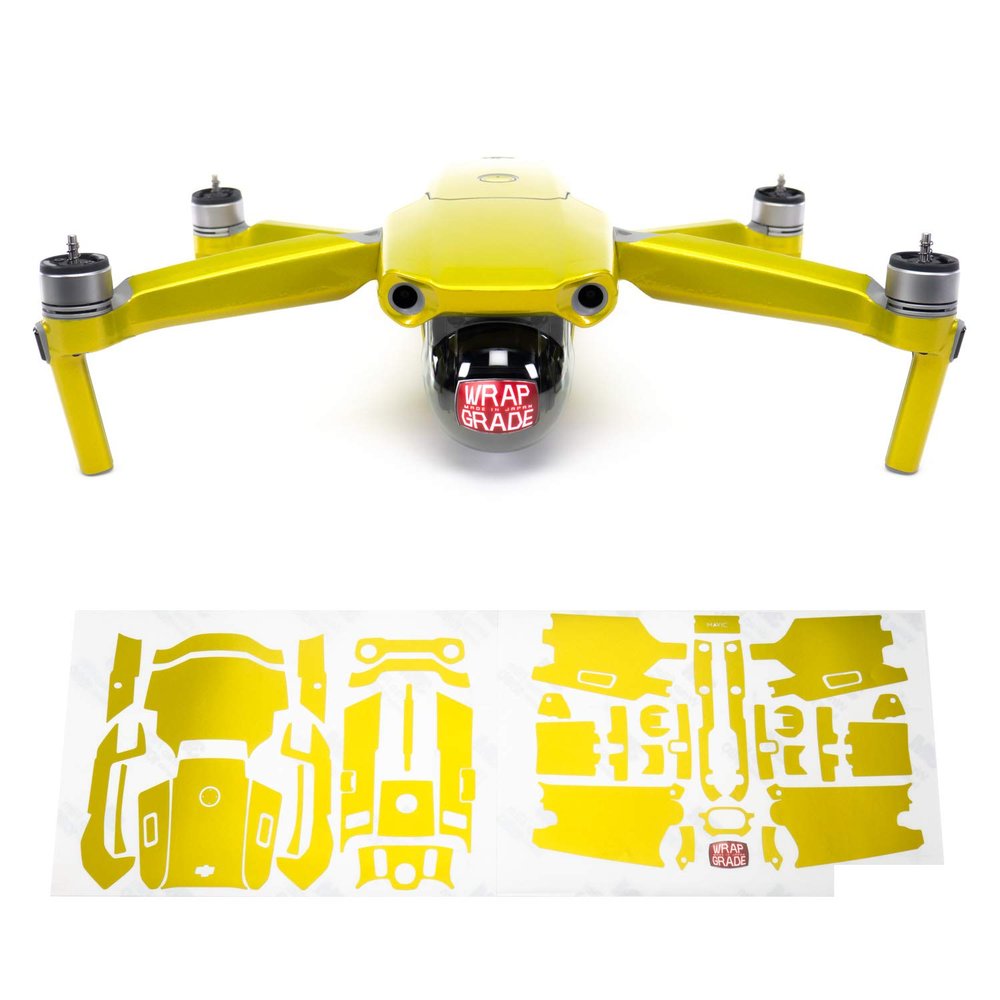 Wrapgrade Main Unit Skin Compatible with DJI Mavic Air 2 (LIMONCINO Yellow)