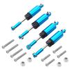 4Pack Share Goo Metal Shock Absorber Kit Damper Suspension Upgrade Part Compatible with WPL 1/16 C14 C24 RC Crawler Off-Road Car Truck (Blue) view 1