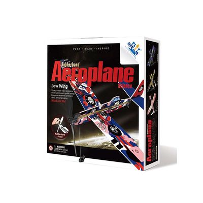 PLAYSTEM Rubber Band Aeroplane Low Wing STEM Kit
