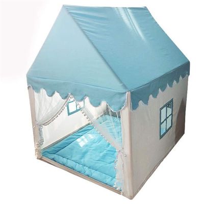 Children's Tent, Indoor Game House Dream Castle Starry Sky Cotton Canvas Princess Birthday Present (Color : Blue, Size : #2)