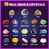 Gemstone Dig Kit - Dig Up 18 Real Gemstones and Crystals - Science Kits for Kids, STEM Toys for Age 6-8, Great Educational Geology Gifts for Boys & Girls Ages 5-7 view 4