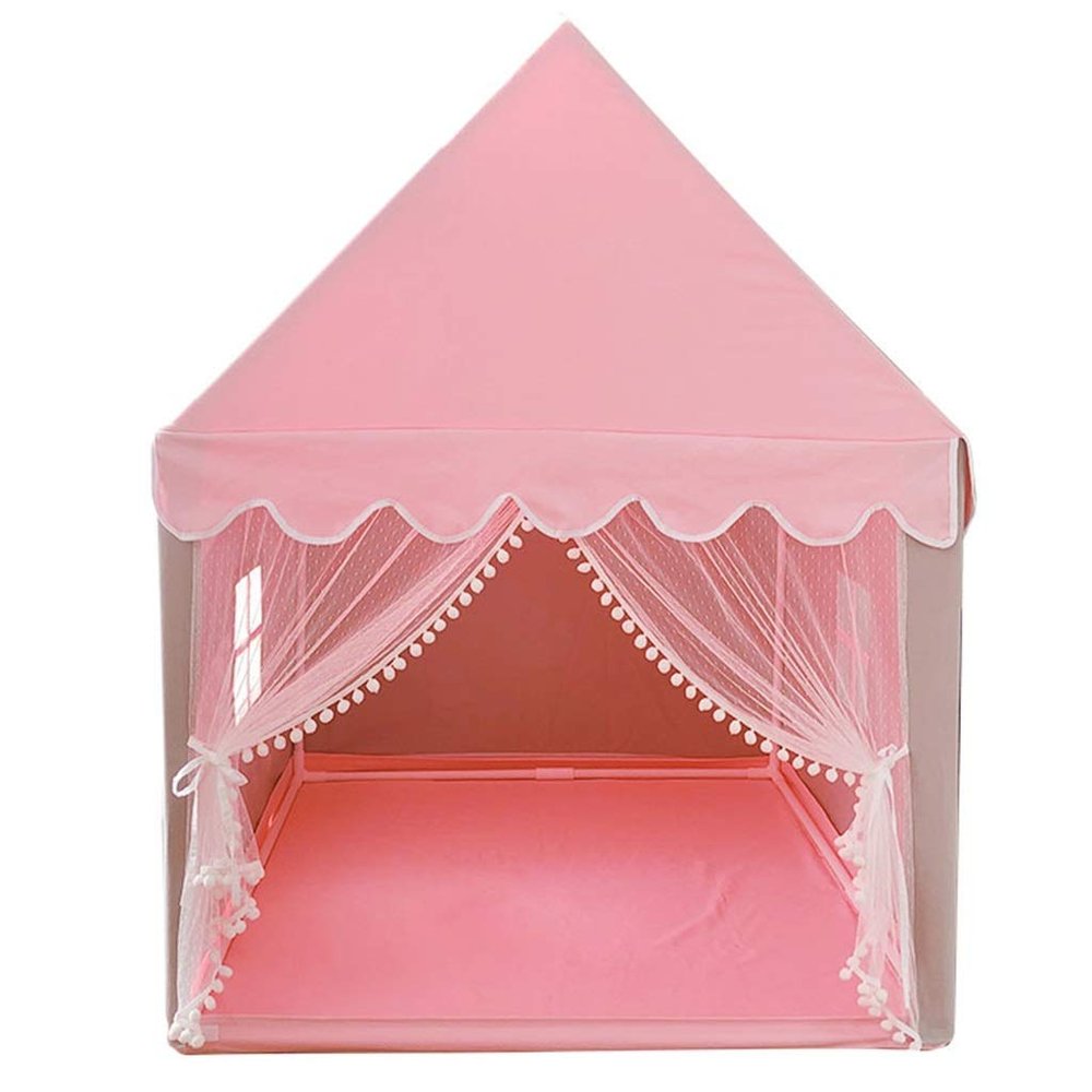 Children's Tent, Indoor Game House Dream Castle Starry Sky Cotton Canvas Princess Birthday Present (Color : Pink, Size : #2)