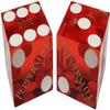 Authentic Nevada Craps Dice - Wide Selection Genuine Casino Table-Played Dice Pairs from Lake Tahoe, Reno & Other Nevada Destinations (Matching, Reno Peppermill - Red Polished) view 1