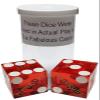 Authentic Nevada Craps Dice - Wide Selection Genuine Casino Table-Played Dice Pairs from Lake Tahoe, Reno & Other Nevada Destinations (Matching, Reno Peppermill - Red Polished) view 2