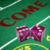 Cyber-Deals Wide Selection 19mm Craps Dice Pairs - Authentic Nevada Casino Table-Played Dice (Peppermill (Reno) - Purple Polished, Non-Matching) view 3