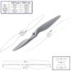 Dancing Wings Hobby 5pcs/Lot APC Style Propeller 7" 8" 9" 10" Grey Blade Part for RC Model Airplane Quadcopter Multi-Rotor Racing Drone (10 * 7 CW) view 2