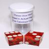 Authentic Nevada Craps Dice - Wide Selection Genuine Casino Table-Played Dice Pairs from Lake Tahoe, Reno & Other Nevada Destinations (Non-Matching, Reno Peppermill - Red Polished) view 2
