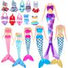 16 Sets Mermaid Tail Dresses Doll Swimsuits and Bikini Clothes Mermaid Doll Rainbow Swimwear Beach Costume for Dolls from 11.5 Inches to 12 Inches view 1