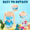 16 Sets Mermaid Tail Dresses Doll Swimsuits and Bikini Clothes Mermaid Doll Rainbow Swimwear Beach Costume for Dolls from 11.5 Inches to 12 Inches view 3