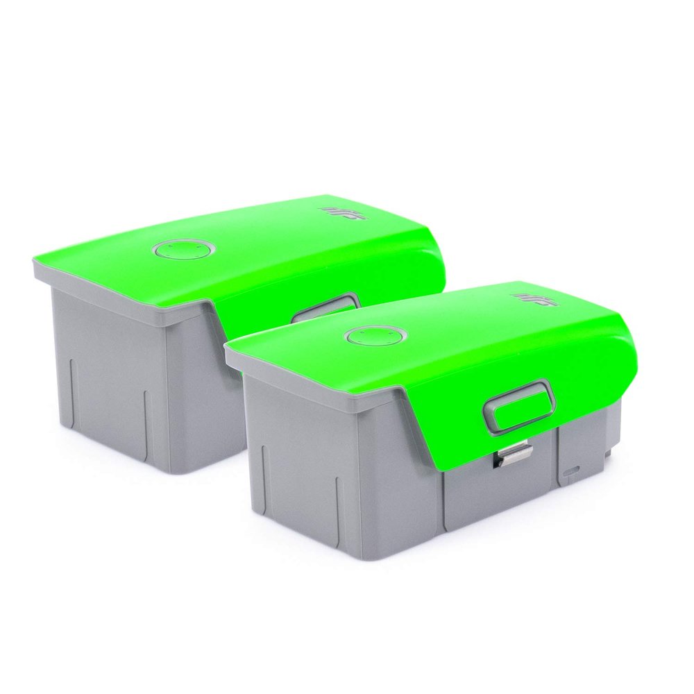 Wrapgrade Skin Compatible with DJI Mavic Air 2 & Air 2S | 2 Batteries (NEON Green)