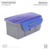 Wrapgrade Skin Compatible with DJI Mavic Air 2 & Air 2S | 2 Batteries (Celeste Blue) view 2