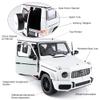 RASTAR Off-Road Remote Control Car, 1:14 Mercedes-AMG G63 R/C Off-Roader Toy Car, Doors Open/Working Lights - White/2.4Ghz view 4