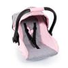 Bayer Design 67933AA Toy, Car Seat Easy Go for Neo Vario Pram with Cover, Doll Accessories, Pink, Grey with Butterfly,Grey/pink, for dolls up to 18" view 1