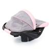 Bayer Design 67933AA Toy, Car Seat Easy Go for Neo Vario Pram with Cover, Doll Accessories, Pink, Grey with Butterfly,Grey/pink, for dolls up to 18" view 3